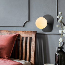 Opviq Well - 11680 Lámpara de pared Negro y Crema